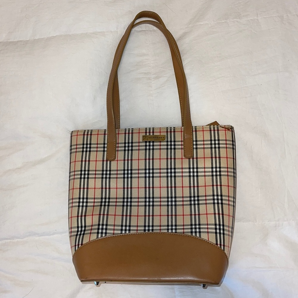 plaid handbag